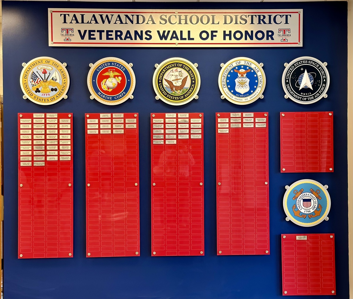 Veterans & First Responders Honor Wall